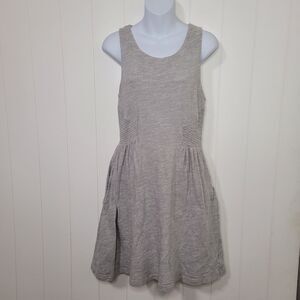 Anthropologie Lilka Women's S Sleeveless Dress Shirred Waist Pockets Cottagecore